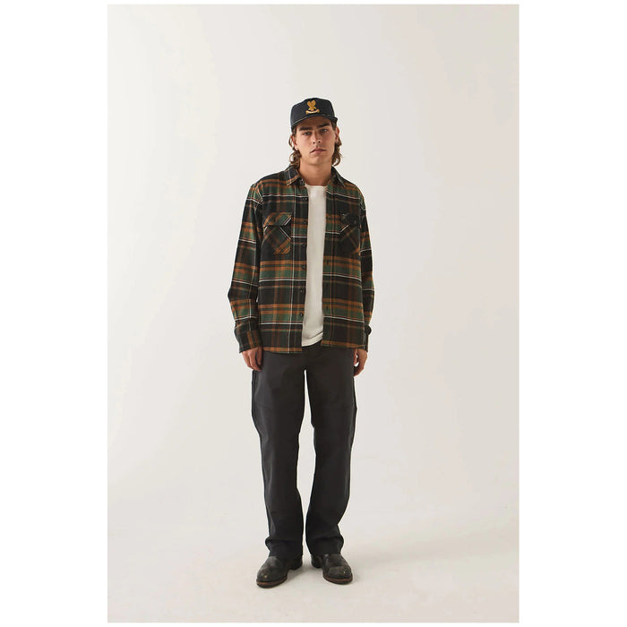 Brixton Bowery Long-Sleeve Flannel - Men's Black/Multi