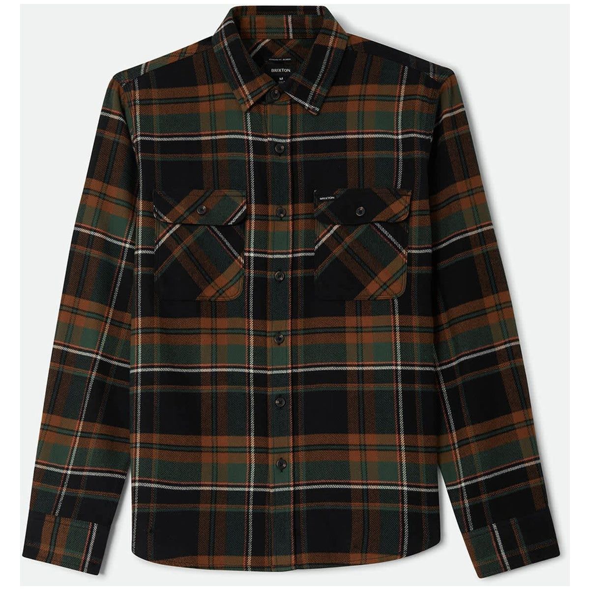 Brixton Bowery Long-Sleeve Flannel - Men's Black/Multi