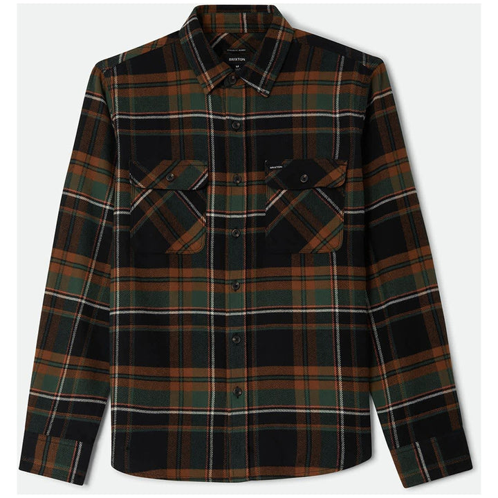 Brixton Bowery Long-Sleeve Flannel - Men's Black/Multi