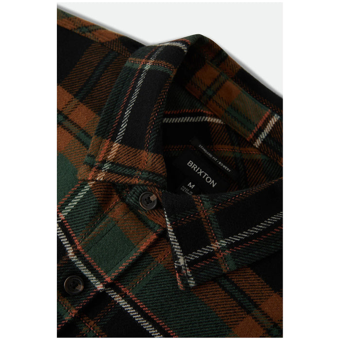 Brixton Bowery Long-Sleeve Flannel - Men's Black/Multi