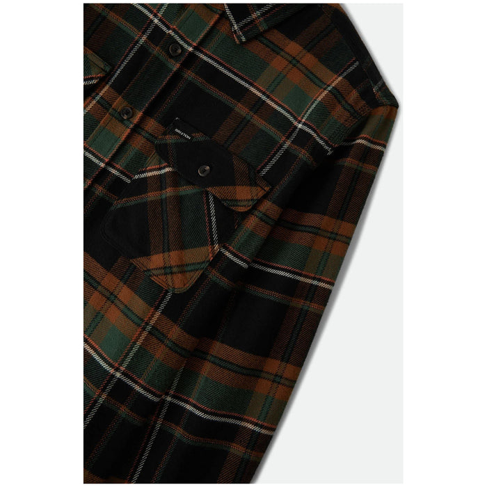 Brixton Bowery Long-Sleeve Flannel - Men's Black/Multi