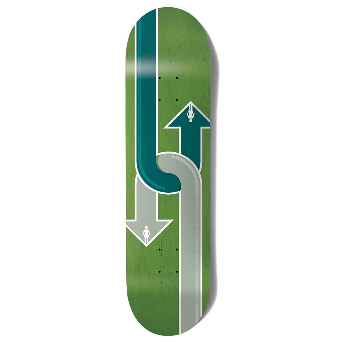 Girl Gass Dual Directional 8.25 Skateboard Deck