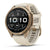 Garmin fenix 9 Pro AMOLED Smartwatch Autumn Gold Titanium with Cream/French Gray Silicone Band
