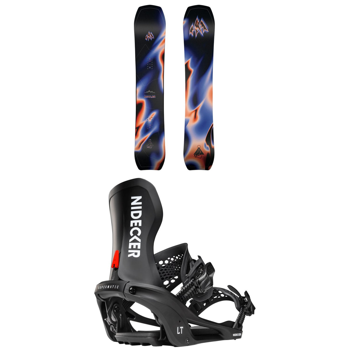 Jones Howler Snowboard + Nidecker LT Supermatic Snowboard Bindings 2027