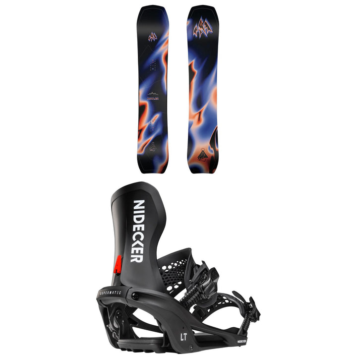 Jones Howler Snowboard + Nidecker LT Supermatic Snowboard Bindings 2027