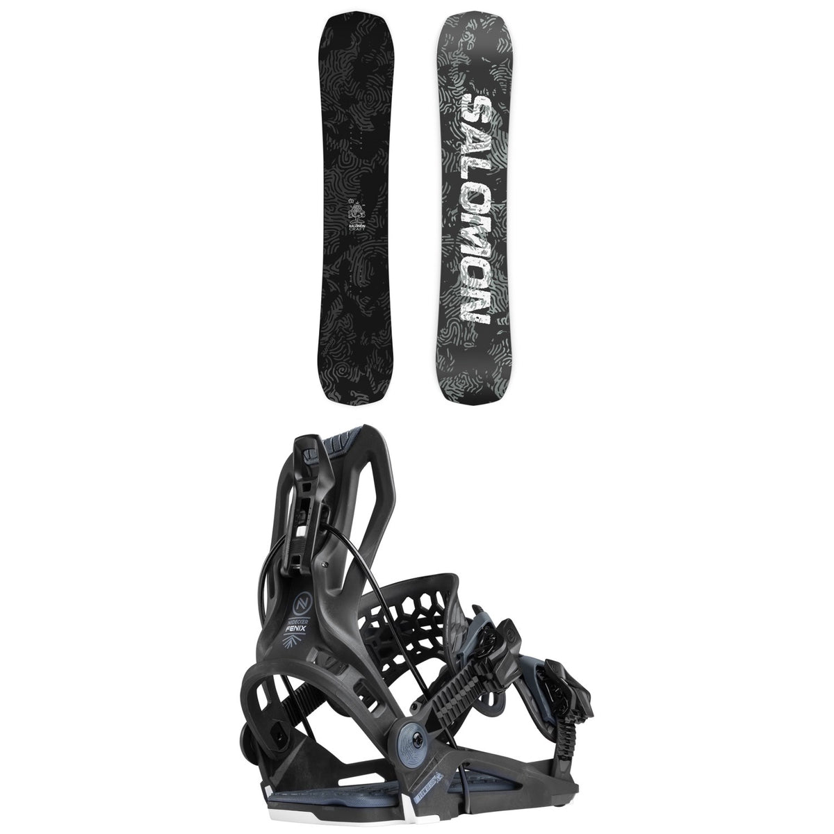 Salomon Craft Snowboard + Nidecker Flow Fenix Snowboard Bindings 2027