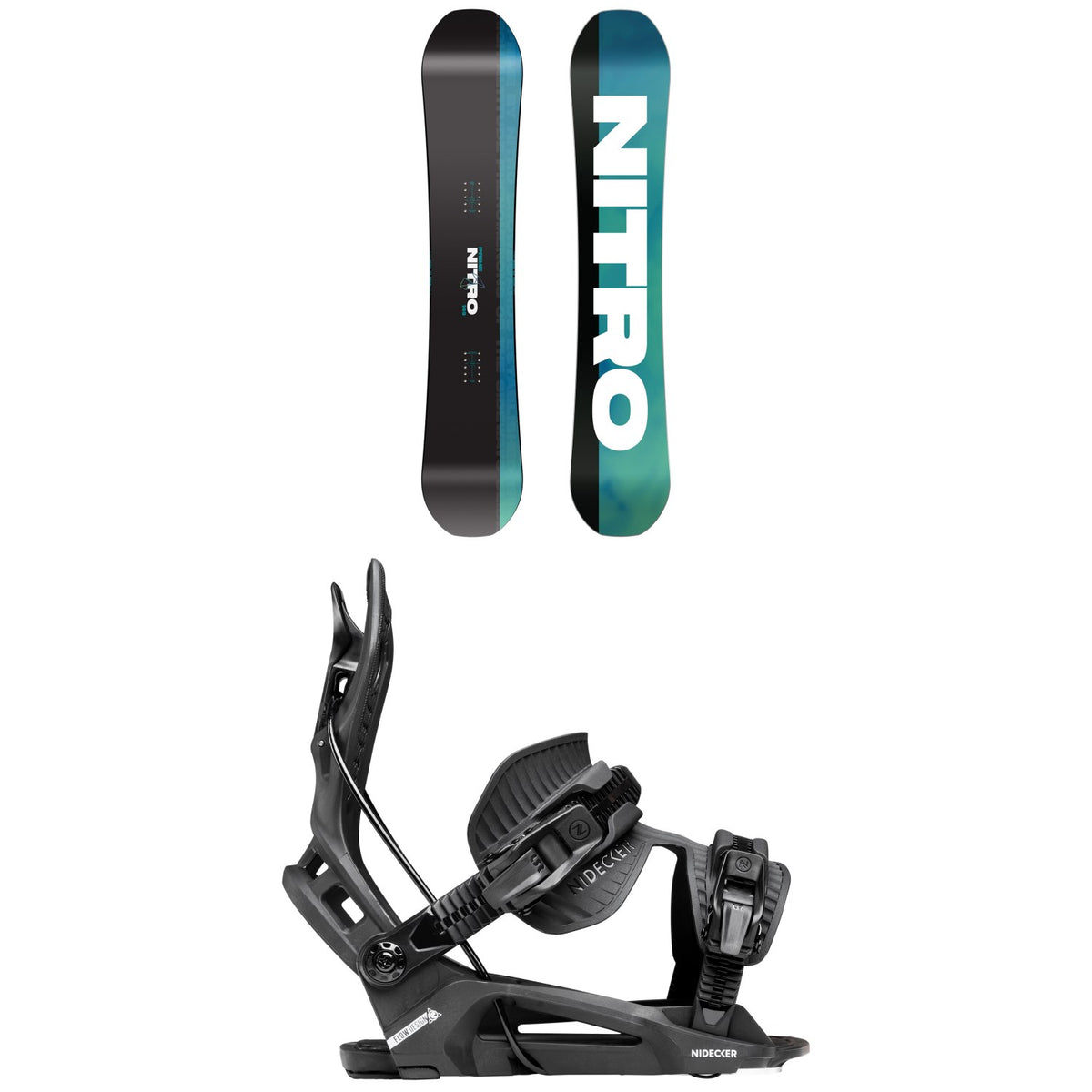 Nitro Prime Chroma Snowboard + Nidecker Flow Nexus Snowboard Bindings 2027
