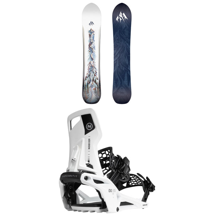 Jones Frontier 2.0 Snowboard + Nidecker OG Supermatic Snowboard Bindings 2027