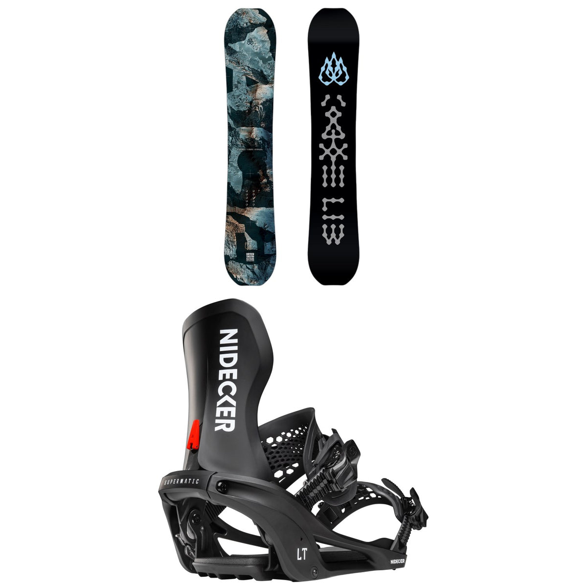 Lib Tech T. Rice Pro Snowboard + Nidecker LT Supermatic Snowboard Bindings 2027
