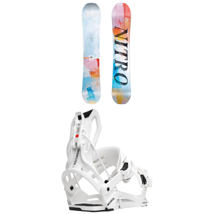 Nitro Lectra Abstract Snowboard + Nidecker Flow Nexus Snowboard Bindings - Women's 2027