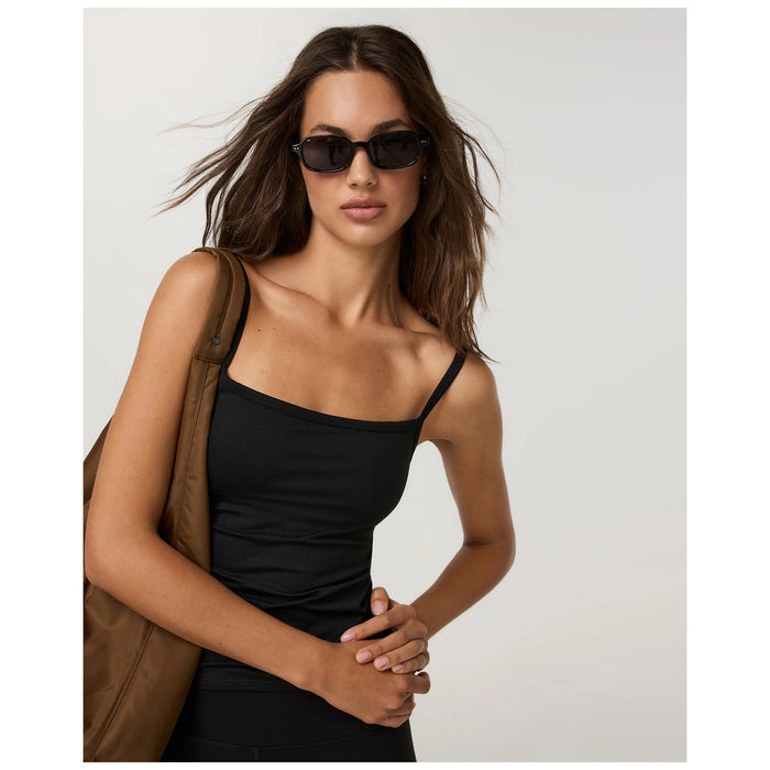 Vuori Elevation Square Neck Cami - Women's Black Heather