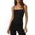 Vuori Elevation Square Neck Cami - Women's Black Heather