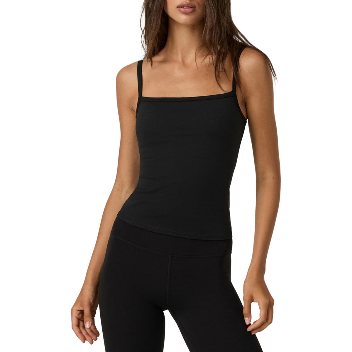 Vuori Elevation Square Neck Cami - Women's Black Heather