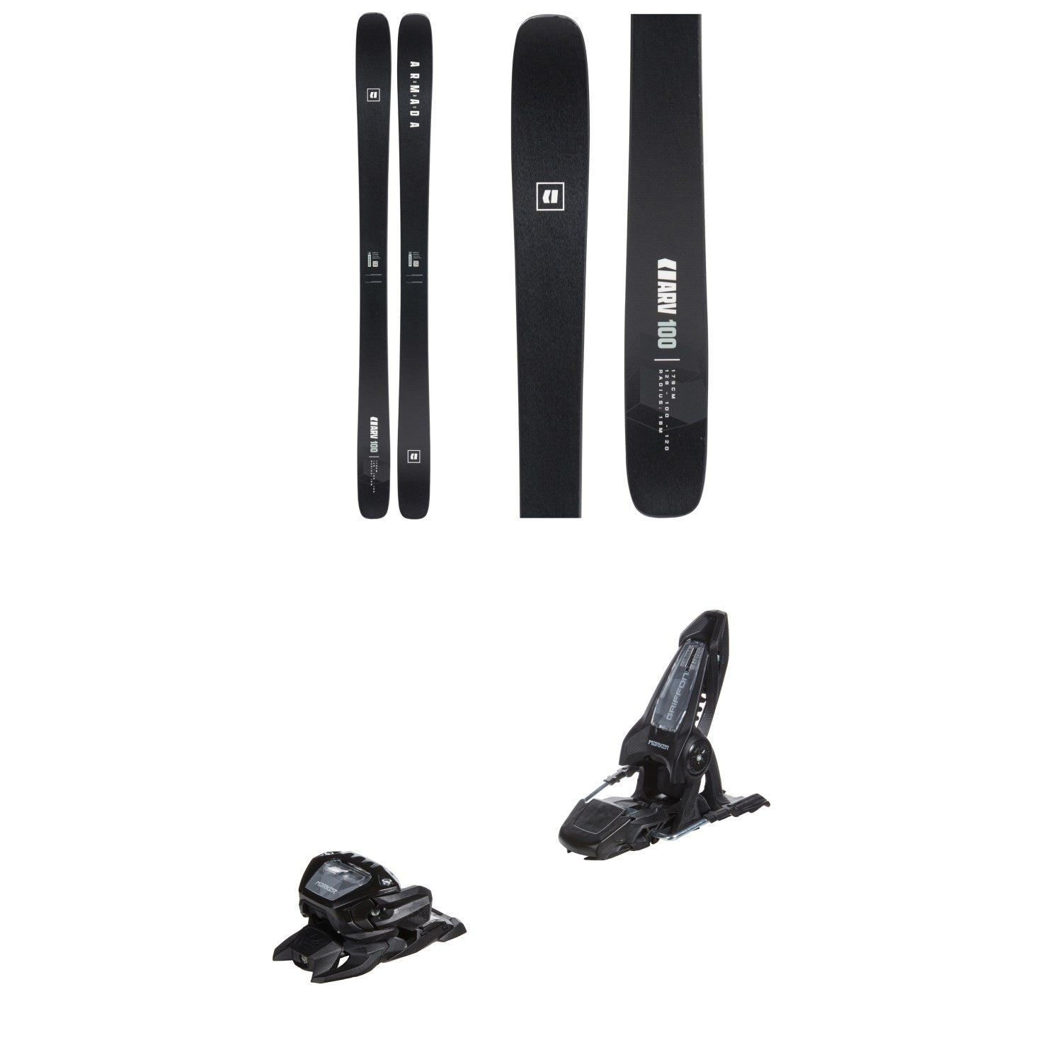 Armada ARV 100 Black Edition Skis 2027 + Marker Griffon 13 ID Ski