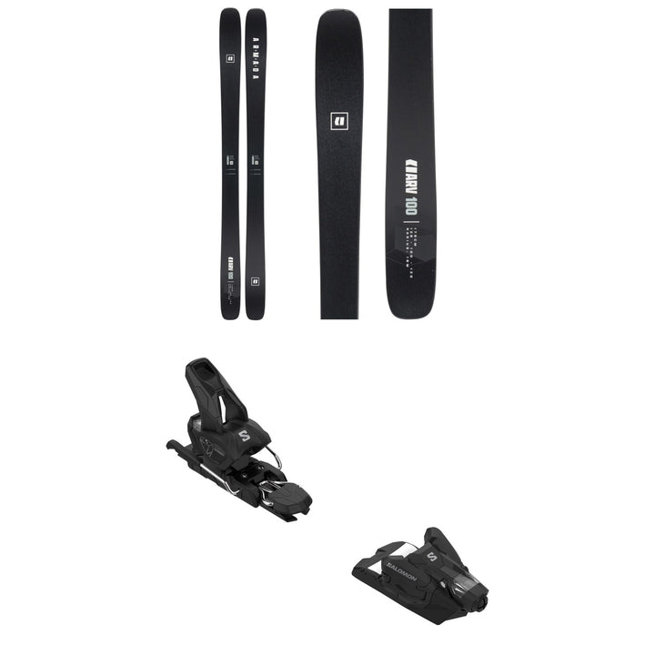 Armada ARV 100 Black Edition Skis + Salomon Strive 12 GW Ski Bindings 2027