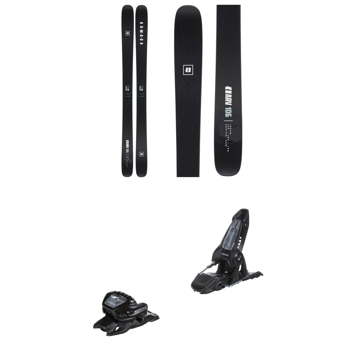 Armada ARV 106 Black Edition Skis 2027 + Marker Griffon 13 ID Ski Bindings
