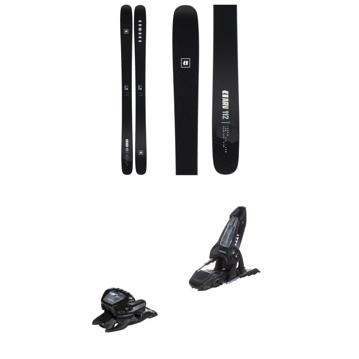 Armada ARV 112 Black Edition Skis 2027 + Marker Griffon 13 ID Ski Bindings