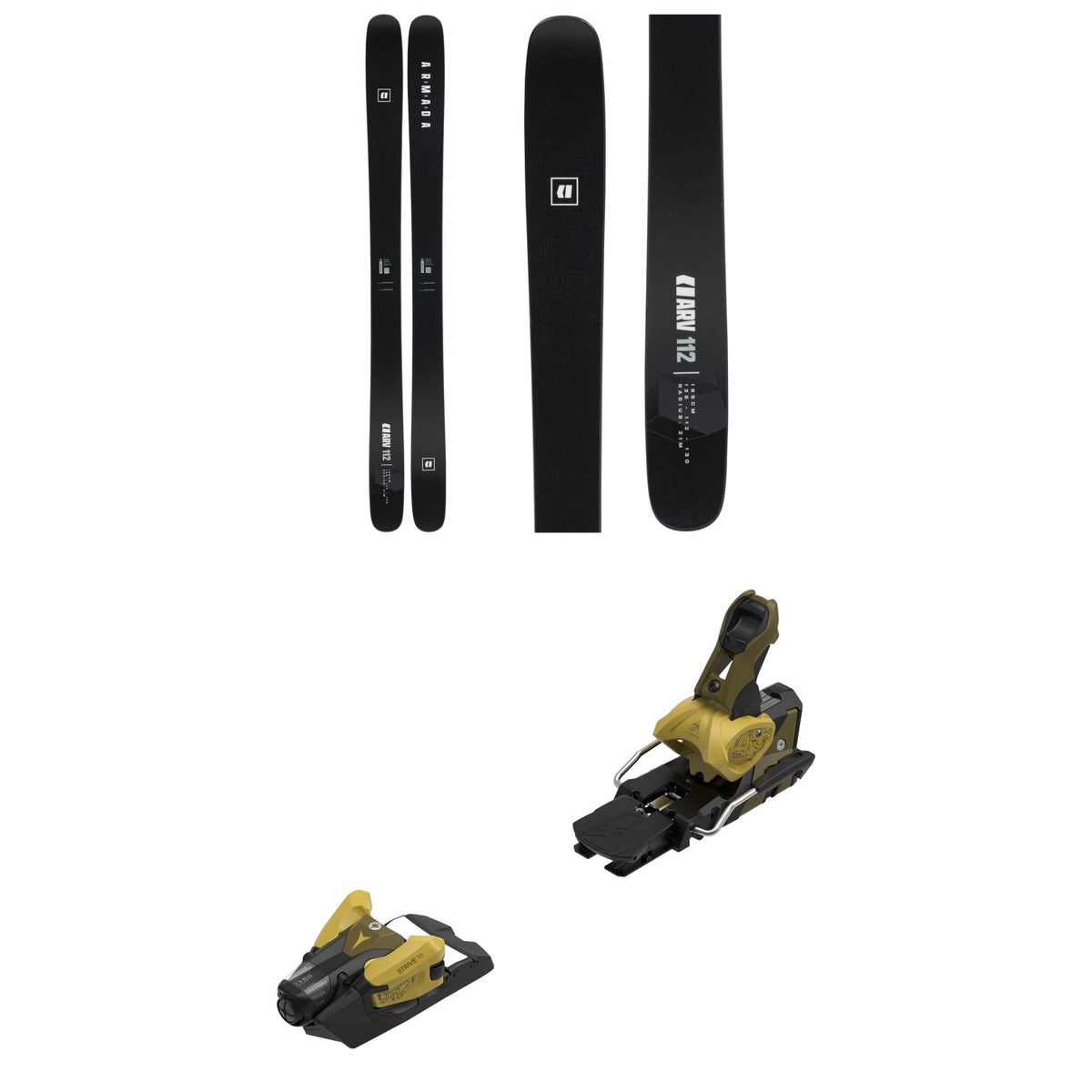 Armada ARV 112 Black Edition Skis + Atomic Strive 16 MN Ski Bindings 2027