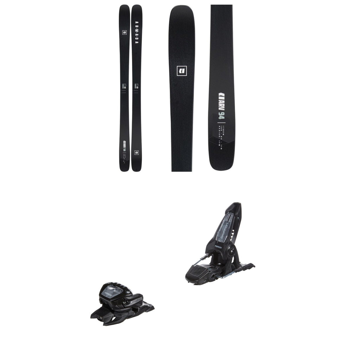 Armada ARV 94 Black Edition Skis 2027 + Marker Griffon 13 ID Ski Bindings