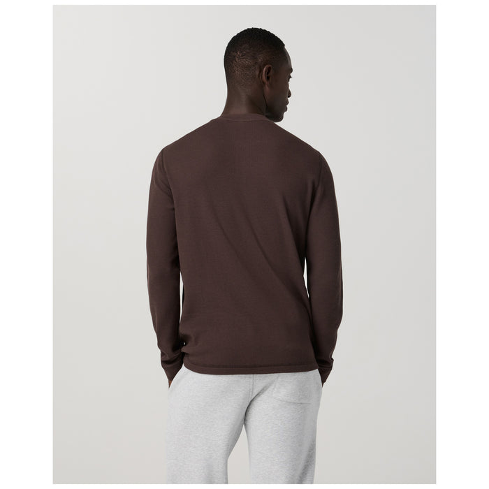 Vuori Waffle Henley - Men's French Roast