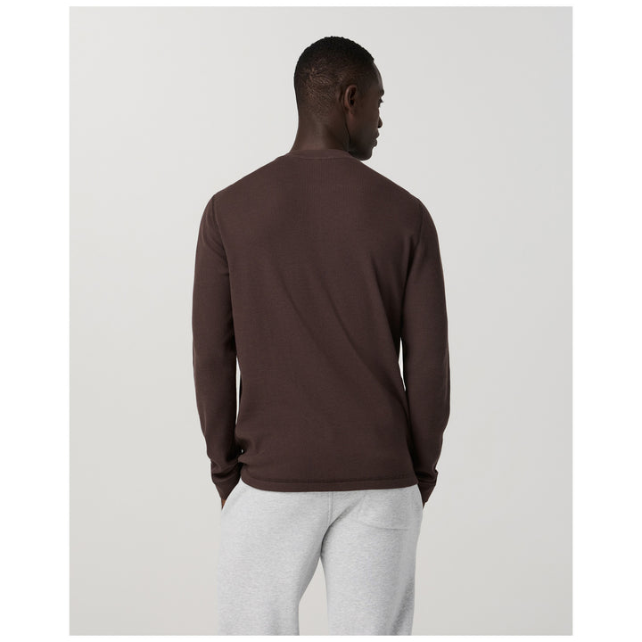 Vuori Waffle Henley - Men's French Roast