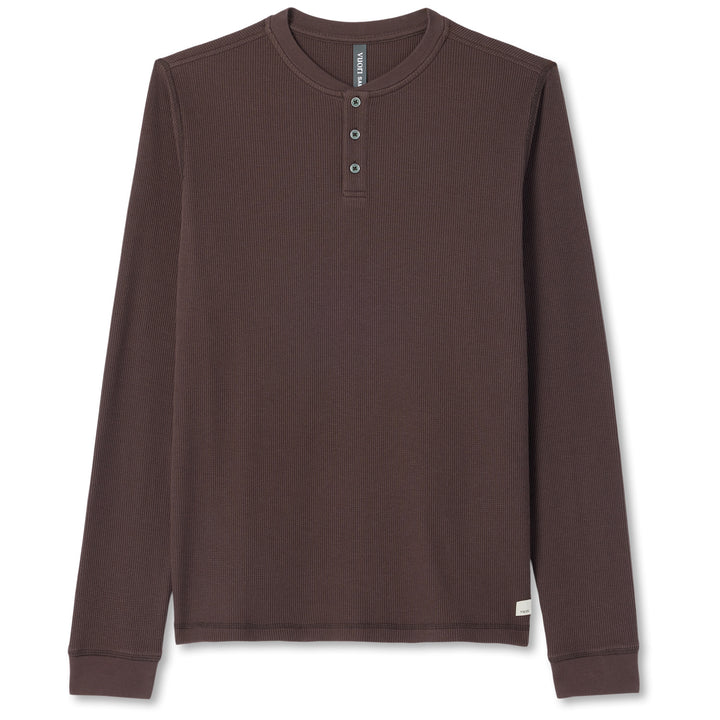 Vuori Waffle Henley - Men's French Roast