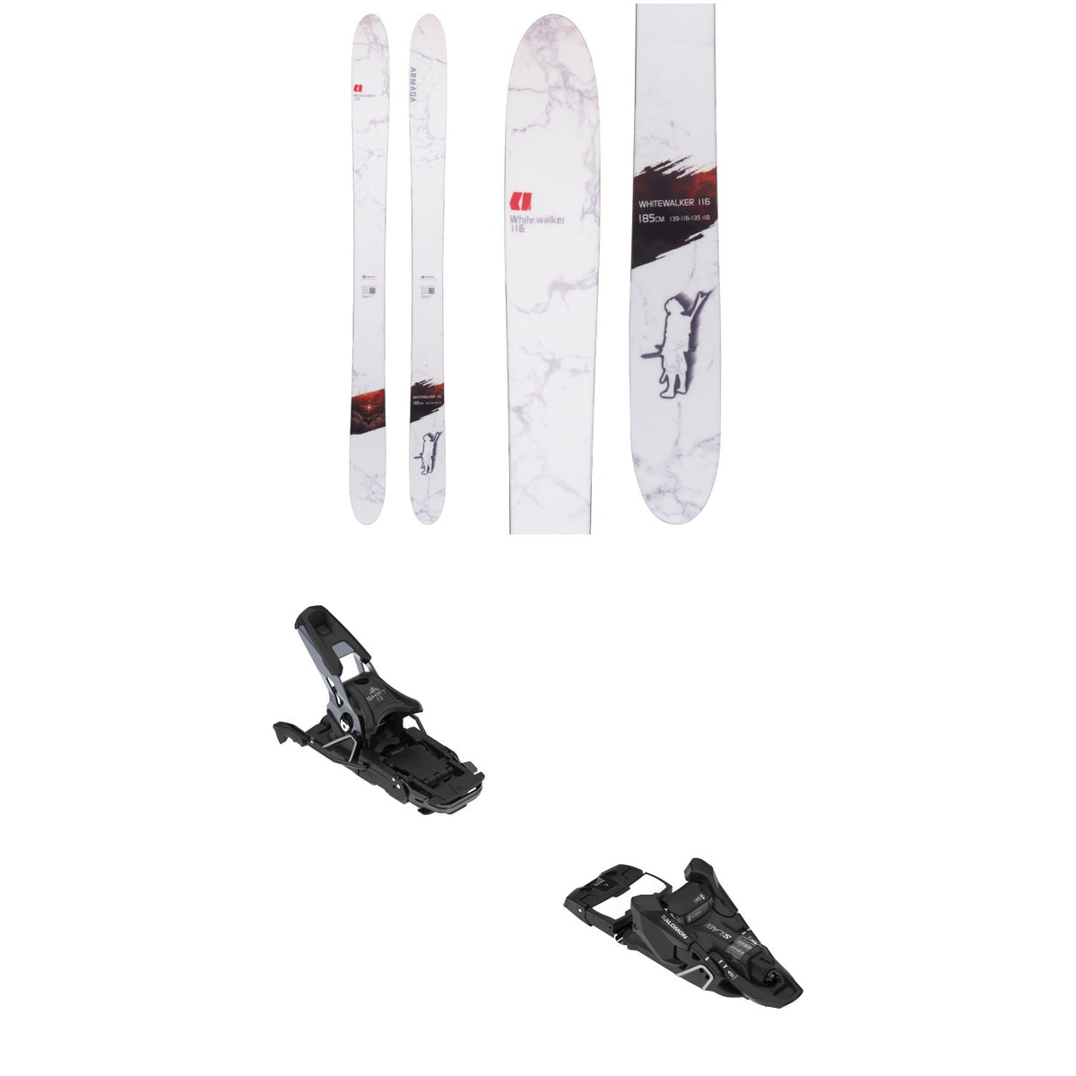 Armada Whitewalker 116 Skis + Salomon S/LAB Shift² MN 13 Alpine Touring Ski Bindings 2027