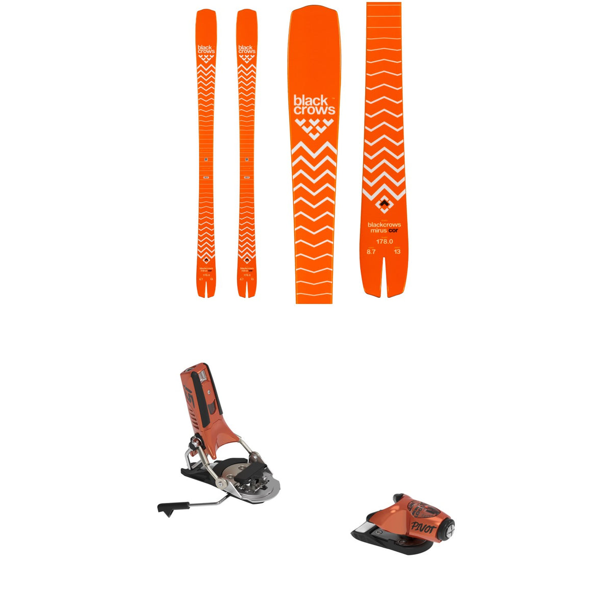 Black Crows Mirus Cor Skis + Look Pivot 2.0 15 GW Ski Bindings 2027