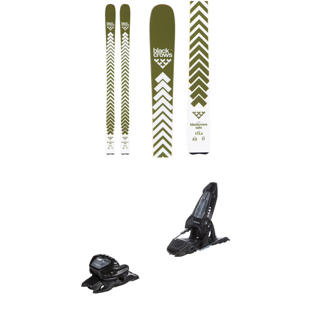 Black Crows Sato Skis 2027 + Marker Griffon 13 ID Ski Bindings