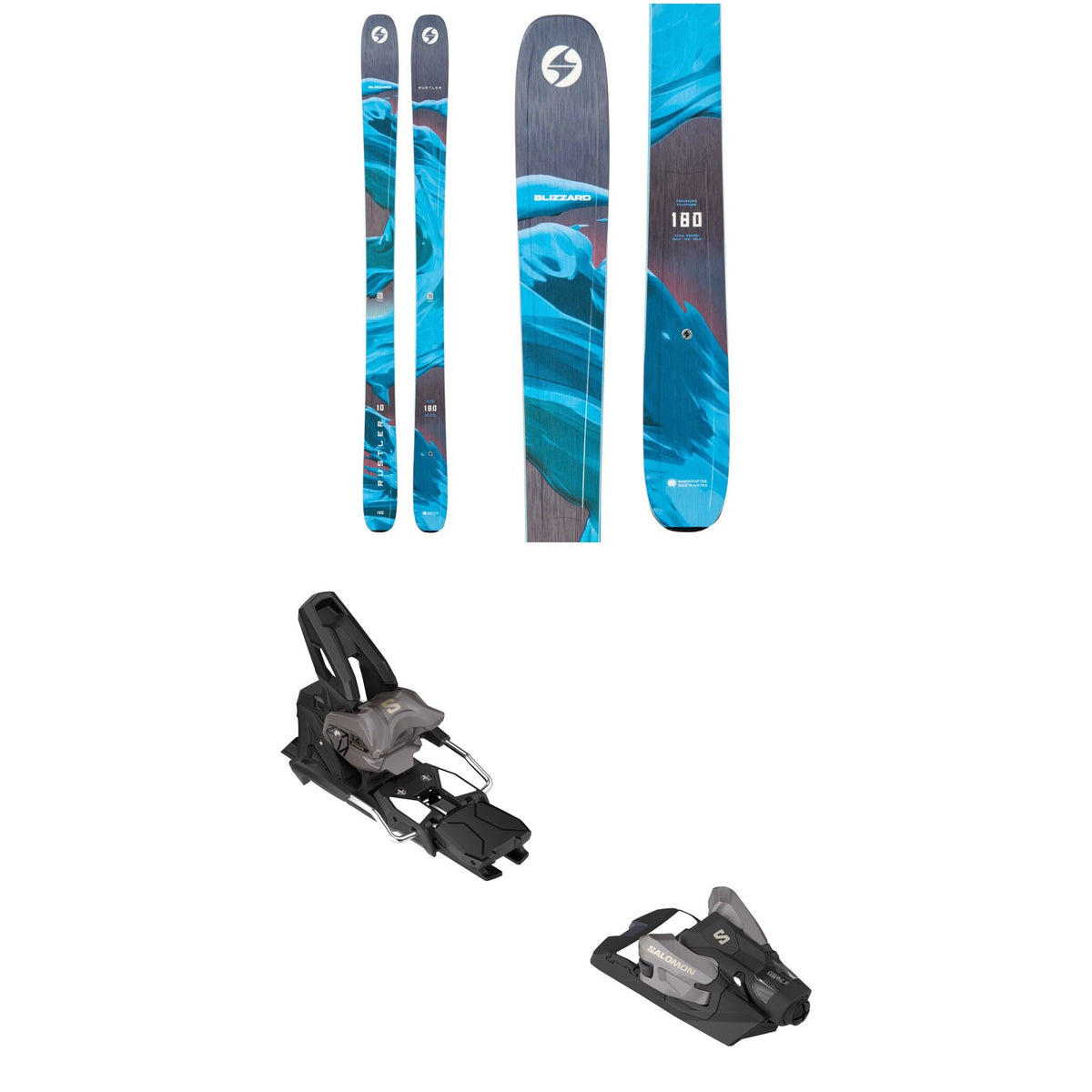 Blizzard Rustler 10 Skis 2027 + Salomon Strive 14 GW Ski Bindings