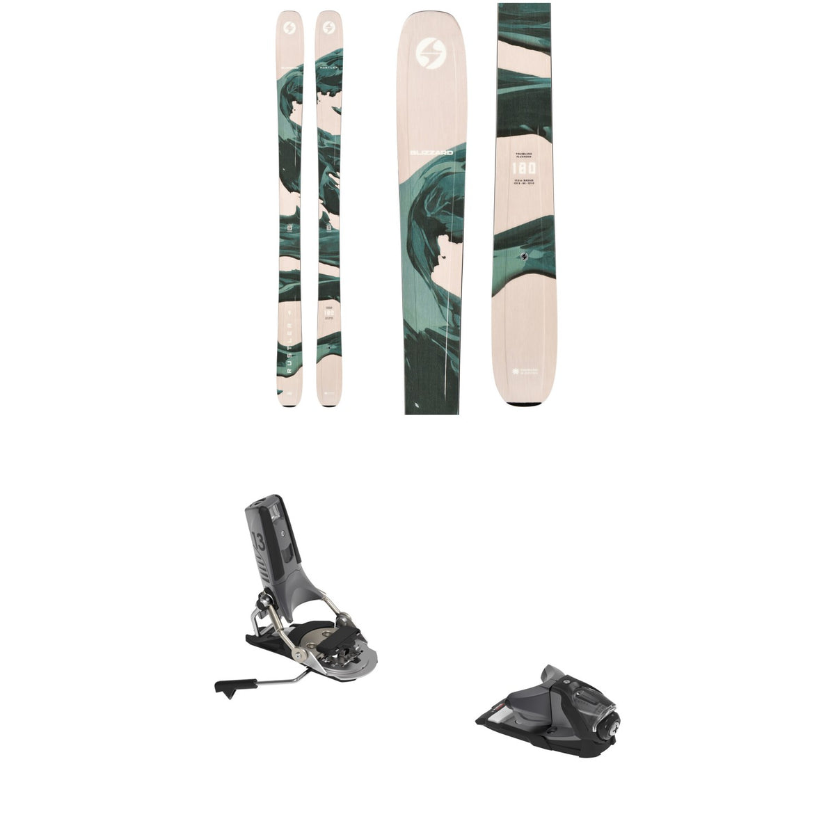Blizzard Rustler 9 Skis + Look Pivot 2.0 13 GW Ski Bindings 2027