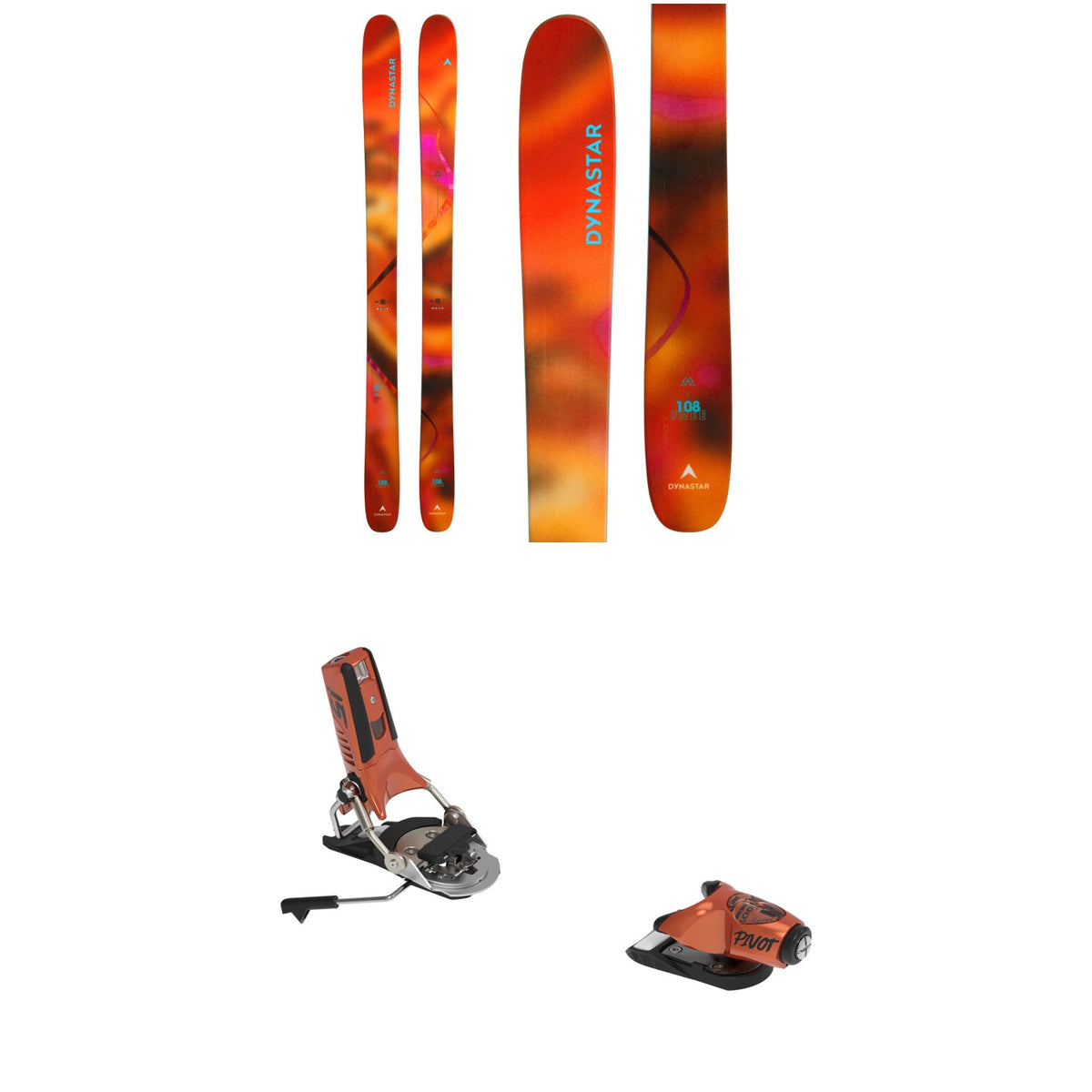 Dynastar M-Free 108 Skis + Look Pivot 2.0 15 GW Ski Bindings 2027