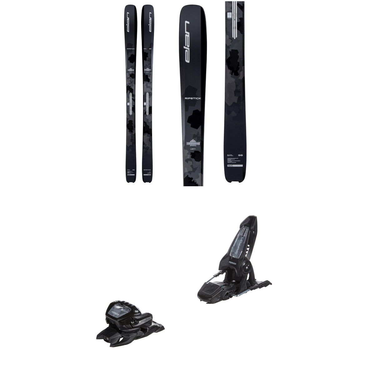 Elan Ripstick 96 Black Edition Skis 2027 + Marker Griffon 13 ID Ski Bindings