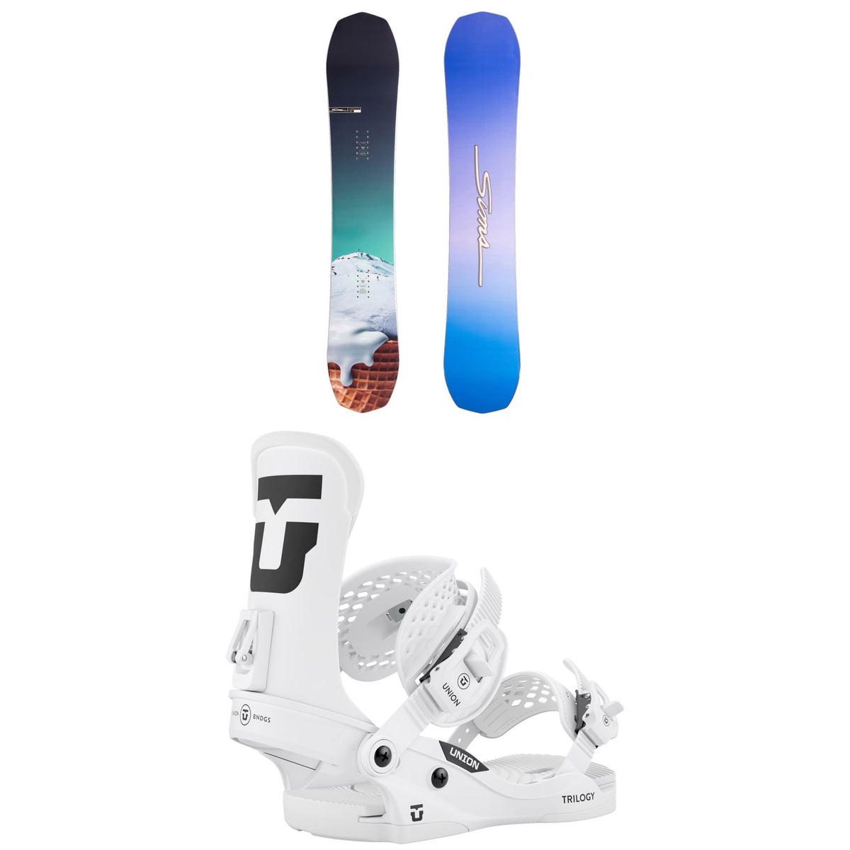Sims Vanilla Snowboard + Union Trilogy Classic Snowboard Bindings - Women's 2027