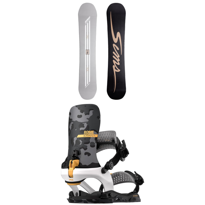 Sims ATV Snowboard + Rome Katana AW FASE LTD Snowboard Bindings 2027