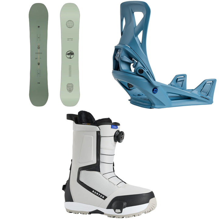 Arbor Formula Decon Snowboard + Burton Step On Snowboard Bindings + Highshot Step On Snowboard Boots 2026