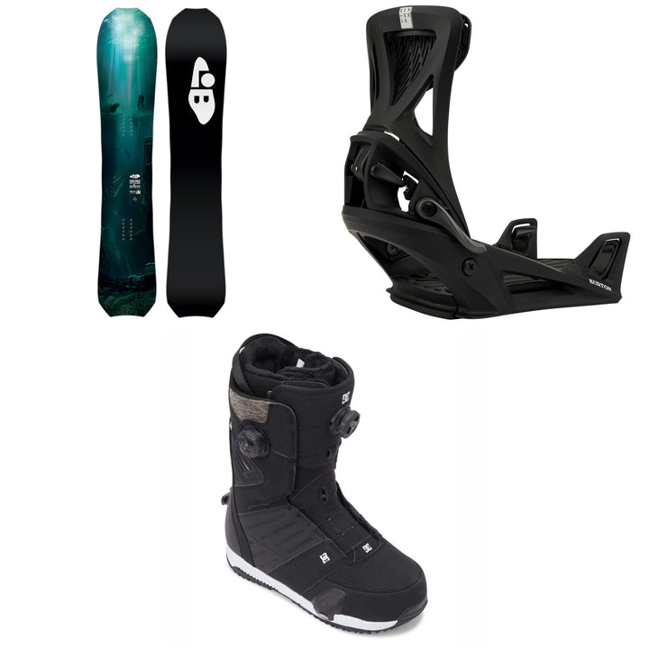 Lib Tech T. Rice Orca Snowboard  + Burton Step On Genesis Snowboard Bindings + DC Judge Step On Snowboard Boots 2026