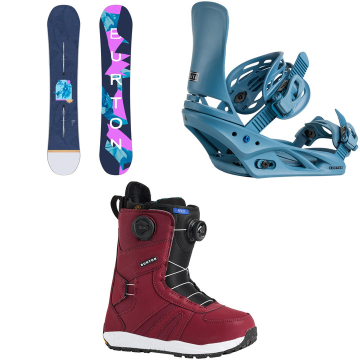 Burton Yeasayer Snowboard + Lexa Snowboard Bindings + Felix Boa Snowboard Boots - Women's 2026