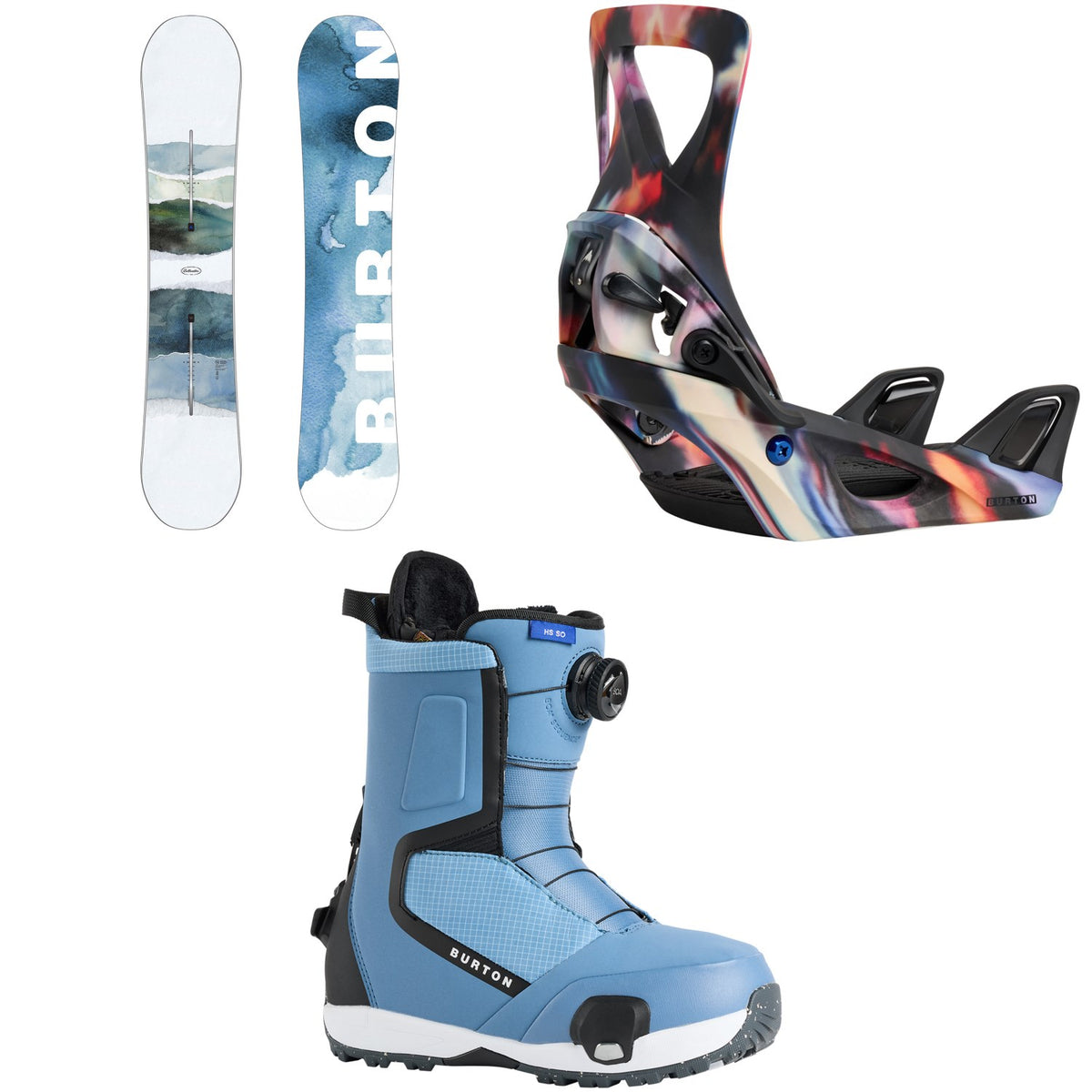 Burton Cultivator Snowboard + Step On Snowboard Bindings + Highshot Step On Snowboard Boots - Women's 2026