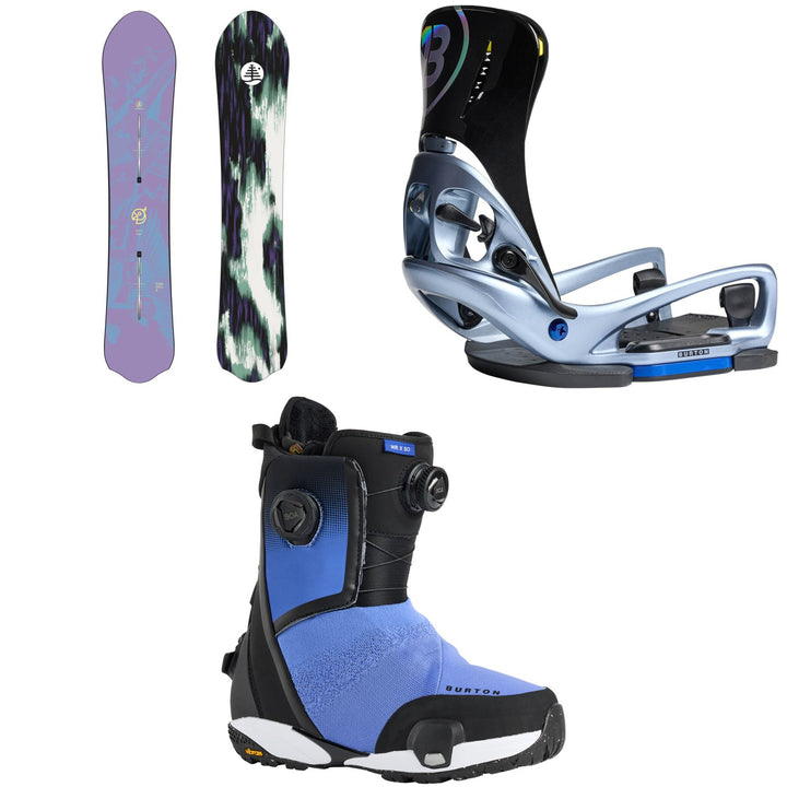 Burton Family Tree Alekesam Snowboard + Step On Escapade EST Snowboard Bindings + Waverange X Step On Snowboard Boots - Women's 2026