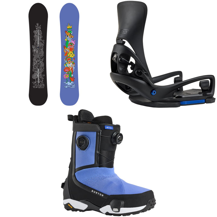 Burton Counterbalance Snowboard + Step on Cartel X EST Snowboard Bindings + Highshot X Step On Snowboard Boots 2026