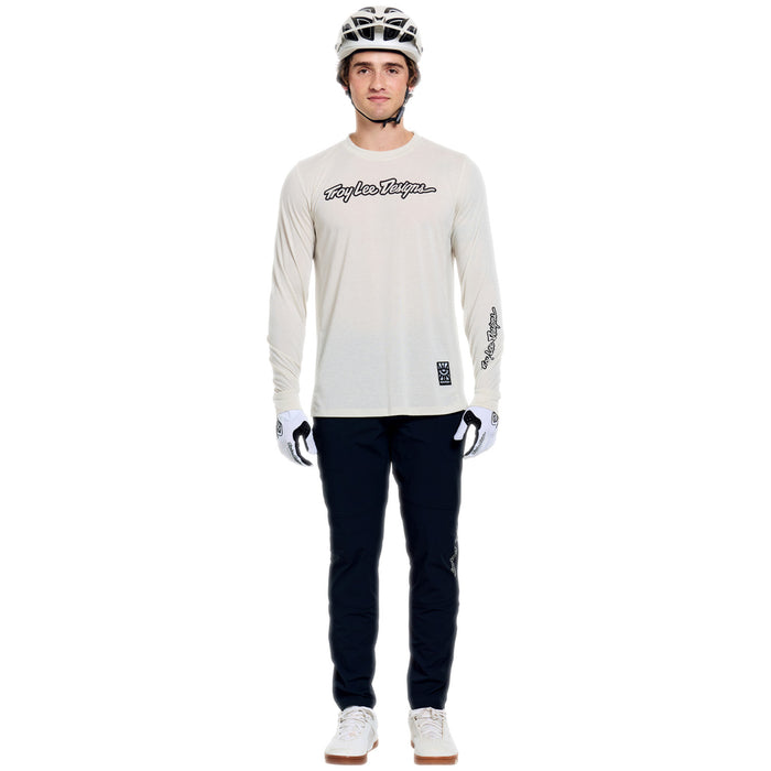 Troy Lee Designs Skyline Fakie Long-Sleeve Ride Tee Stripe Pumice