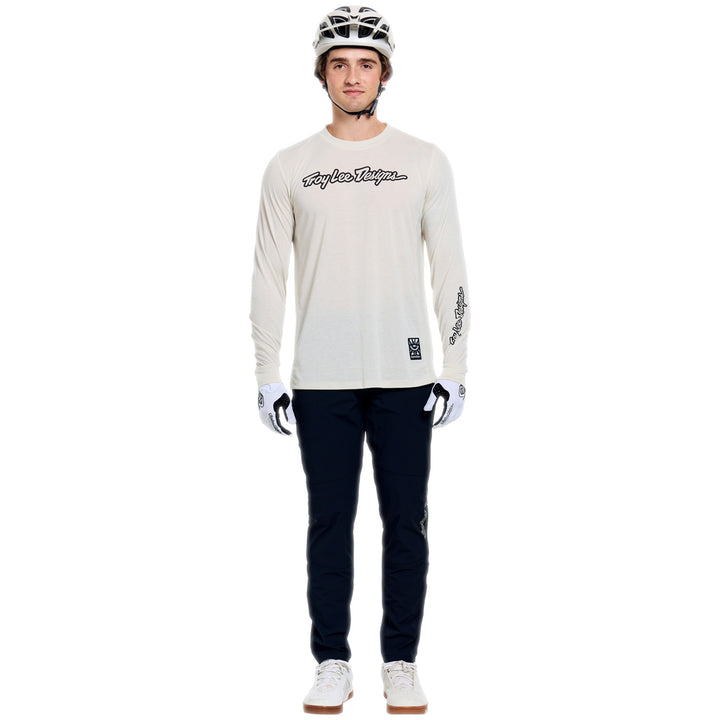 Troy Lee Designs Skyline Fakie Long-Sleeve Ride Tee Stripe Pumice