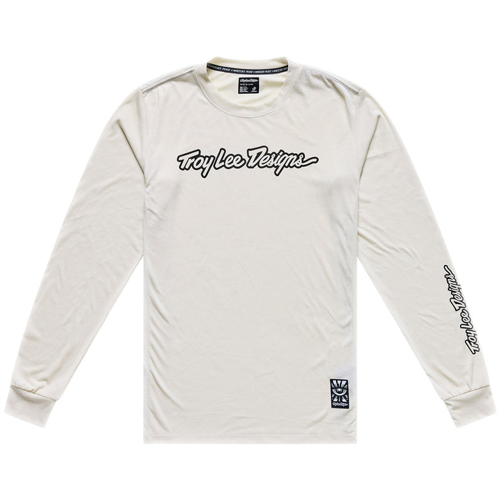 Troy Lee Designs Skyline Fakie Long-Sleeve Ride Tee Stripe Pumice