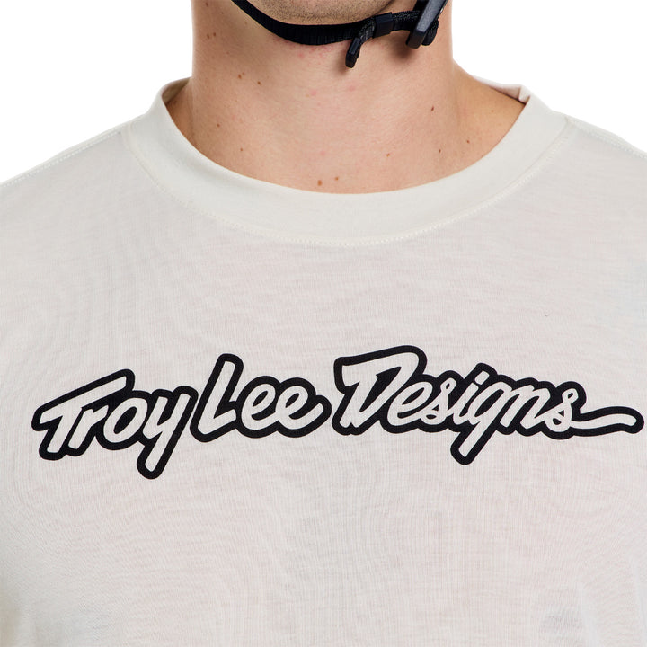 Troy Lee Designs Skyline Fakie Long-Sleeve Ride Tee Stripe Pumice