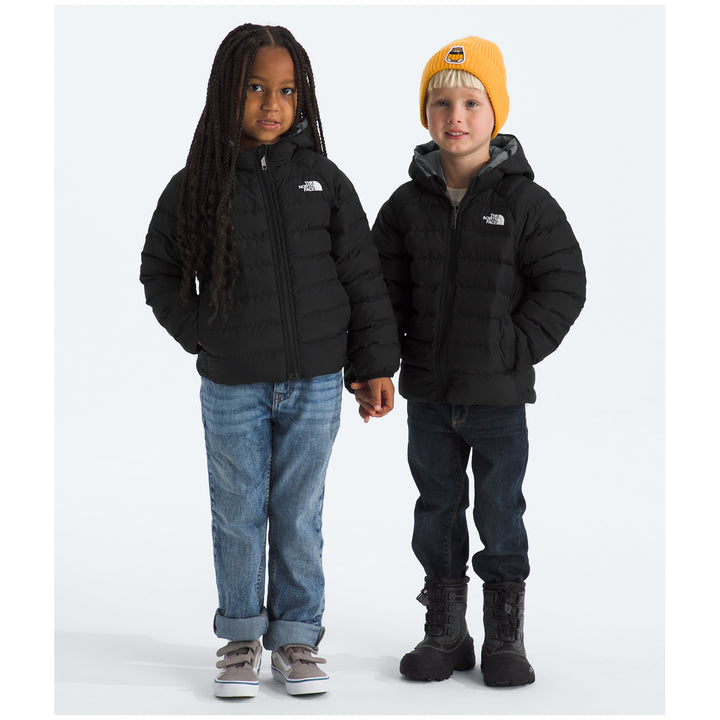 The North Face Reversible Perrito Hooded Jacket - Kids' TNF Black/Smoked Pearl