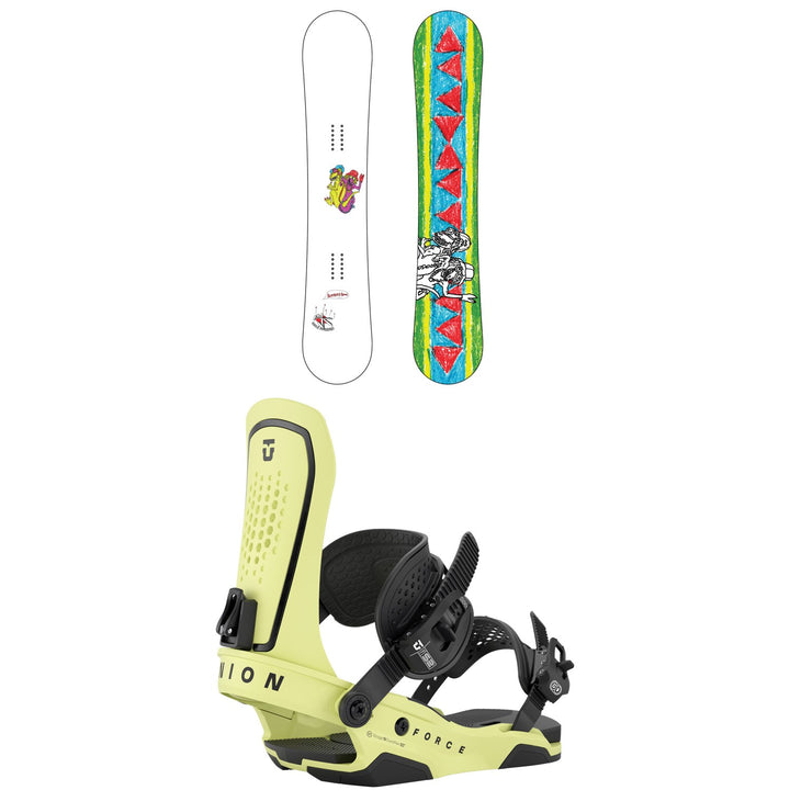 Dinosaurs Will Die Keenans Snowboard + Union Force Snowboard Bindings 2027