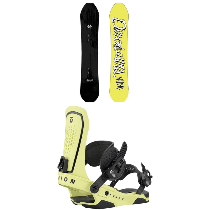Dinosaurs Will Die NeverNot Snowboard + Union Force Snowboard Bindings 2027