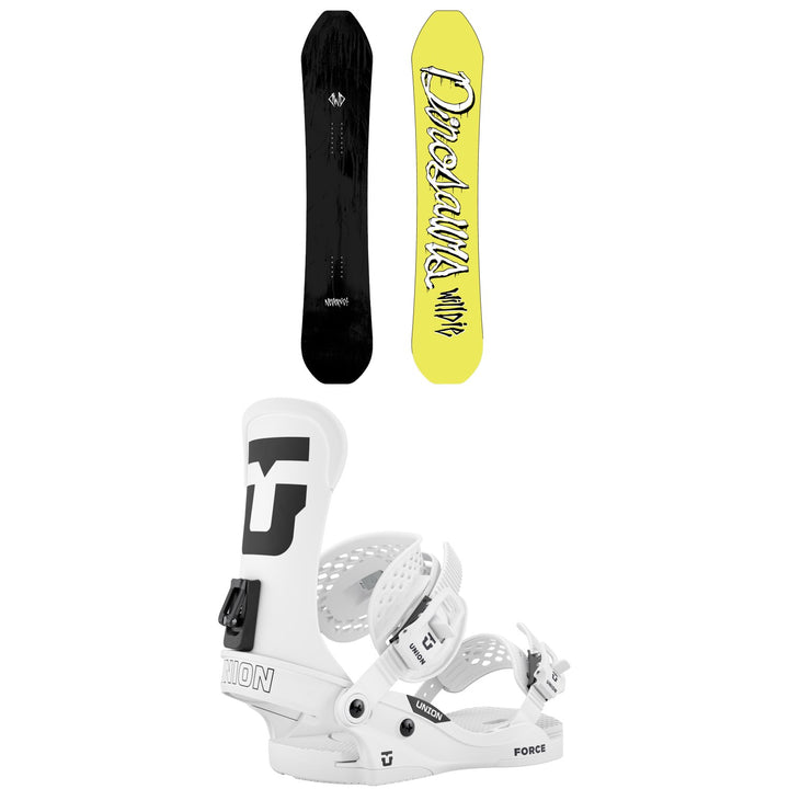 Dinosaurs Will Die NeverNot Snowboard + Union Force Classic Snowboard Bindings 2027