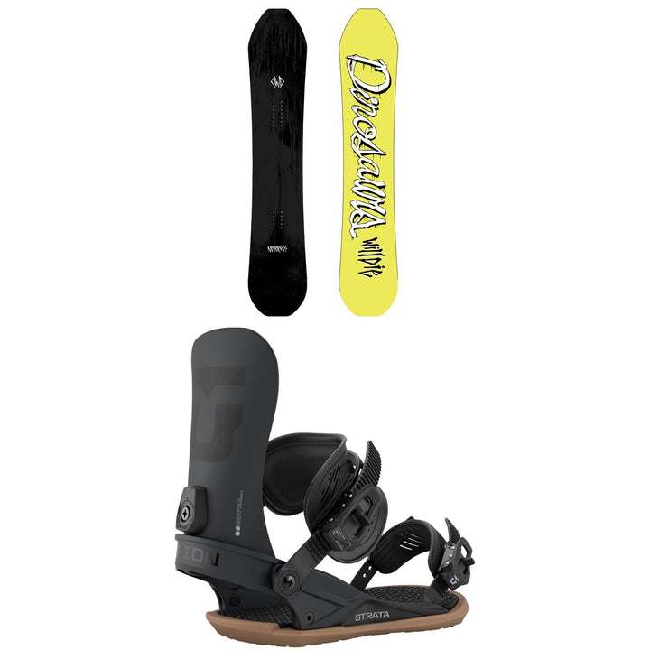 Dinosaurs Will Die NeverNot Snowboard + Union Strata Snowboard Bindings 2027